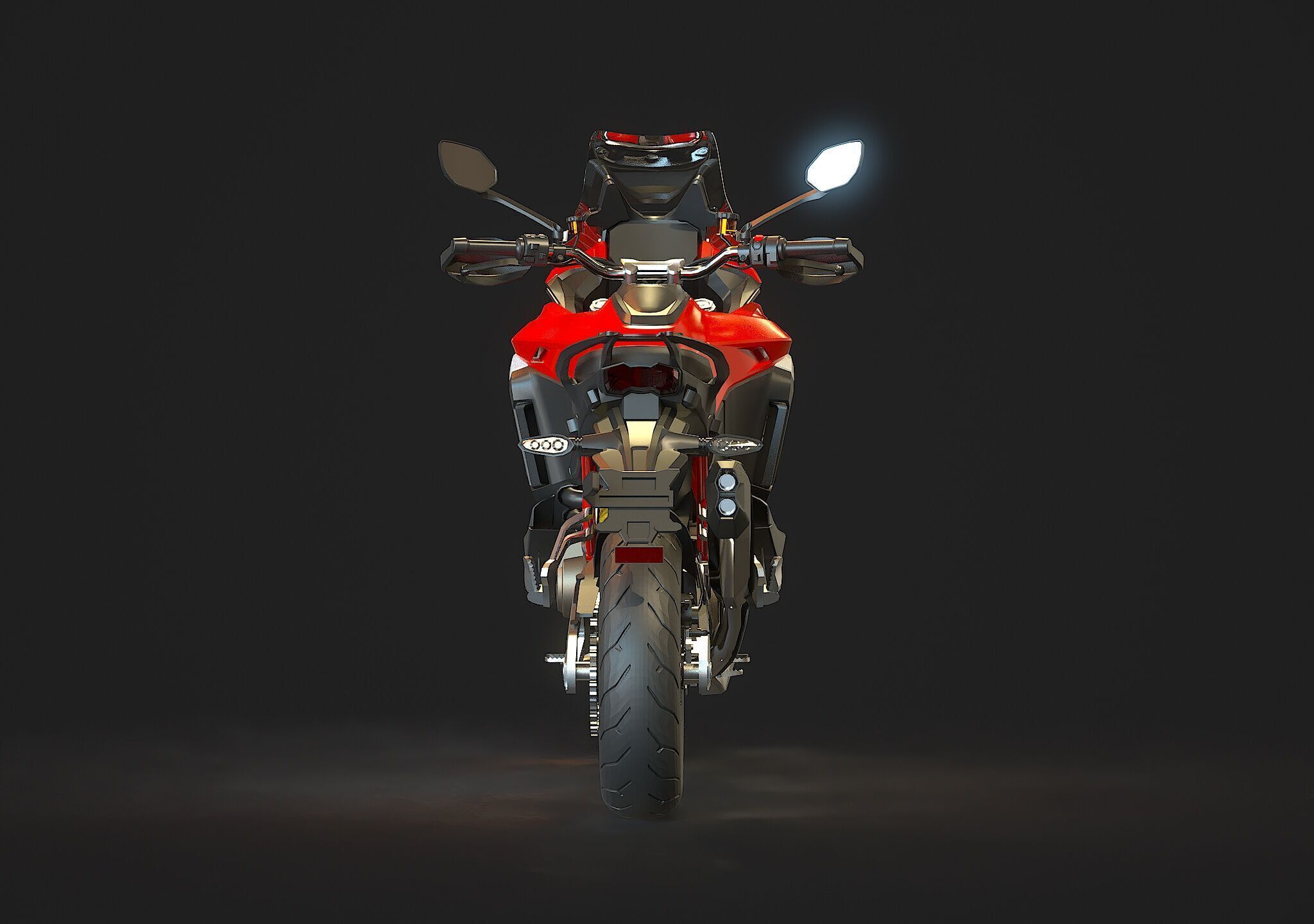 Base model  Ducati Multistrada V4 S 2021 3D model_7