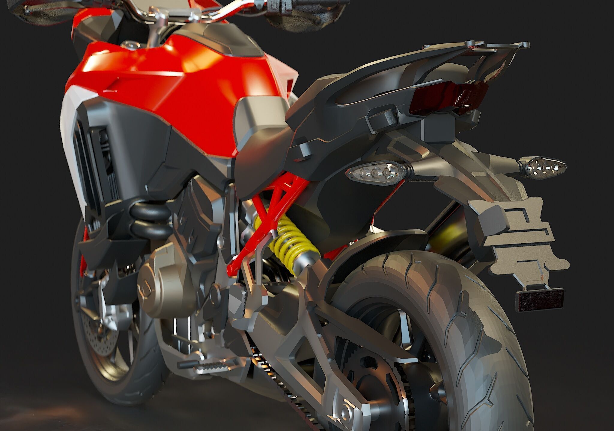 Base model  Ducati Multistrada V4 S 2021 3D model_11