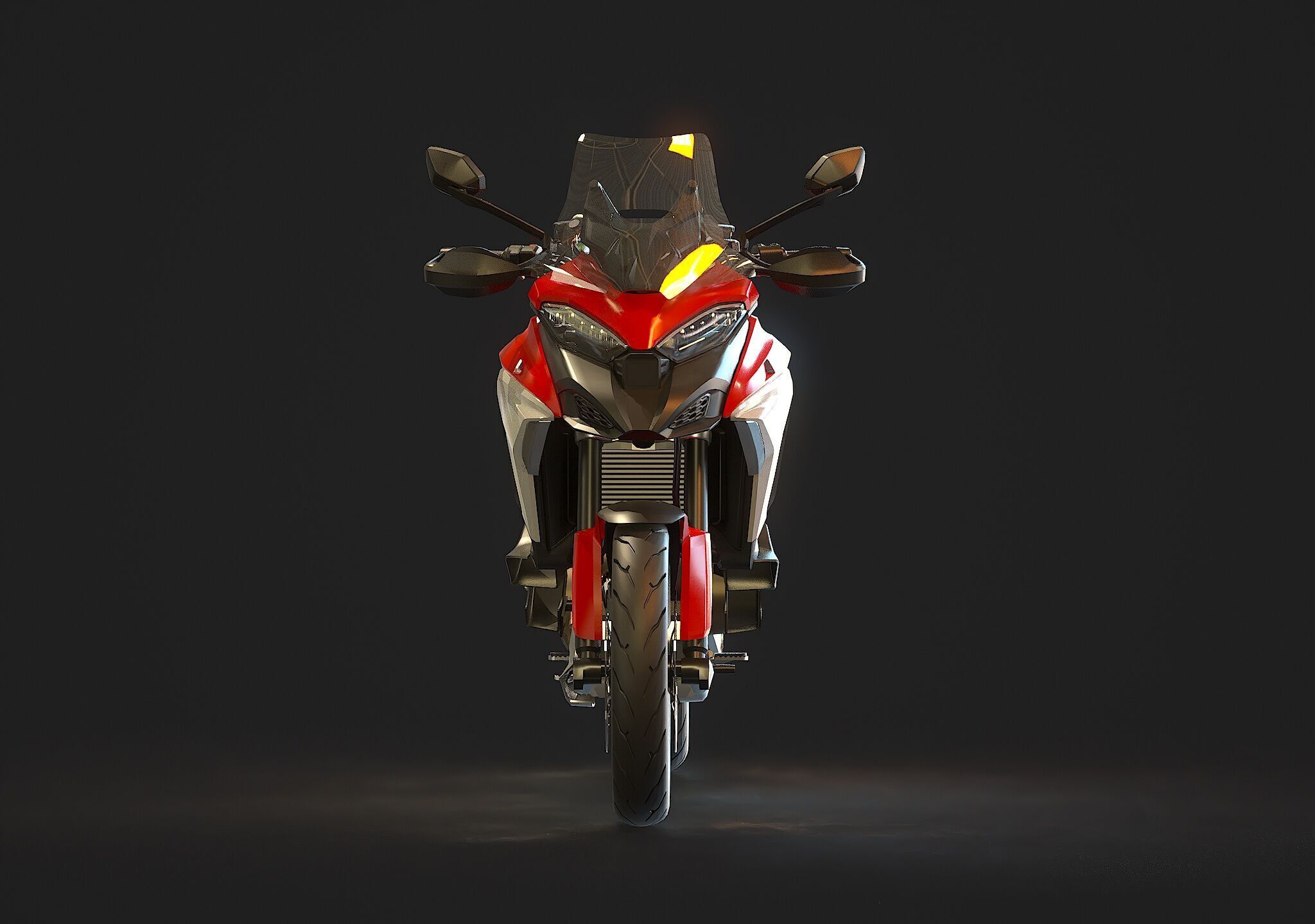 Base model  Ducati Multistrada V4 S 2021 3D model_6