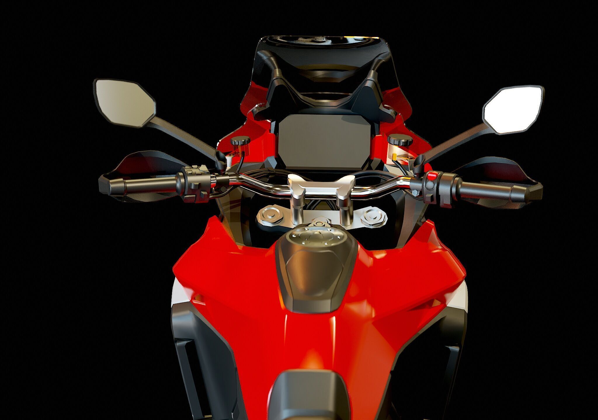 Base model  Ducati Multistrada V4 S 2021 3D model_9