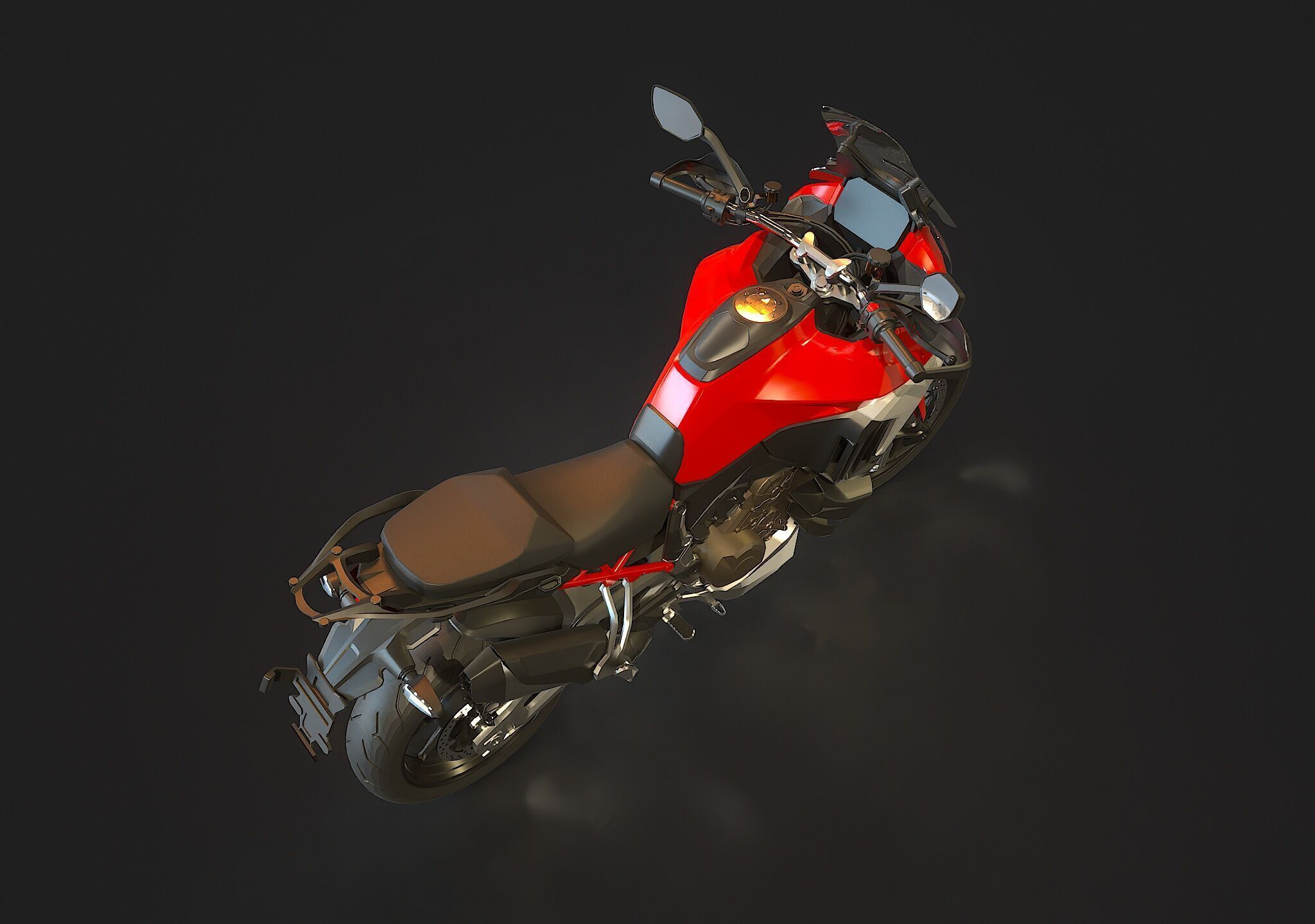 Base model  Ducati Multistrada V4 S 2021 3D model_4