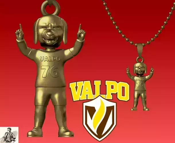 NCAA - Necklaces Valparaiso University - Hanging Figurine 3D print model