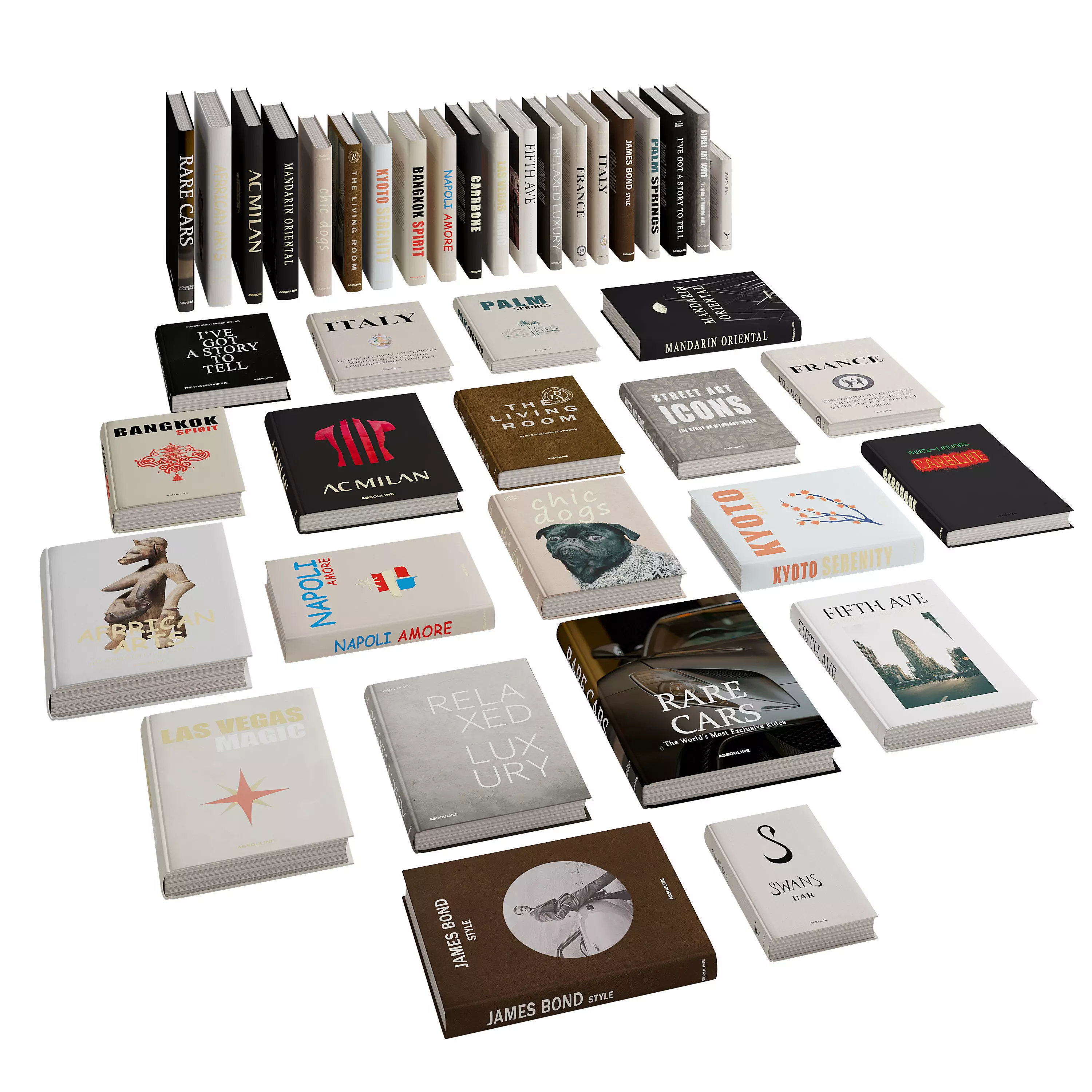 Book Collection 02-Assoulin Coffee Table Books 3D model_0