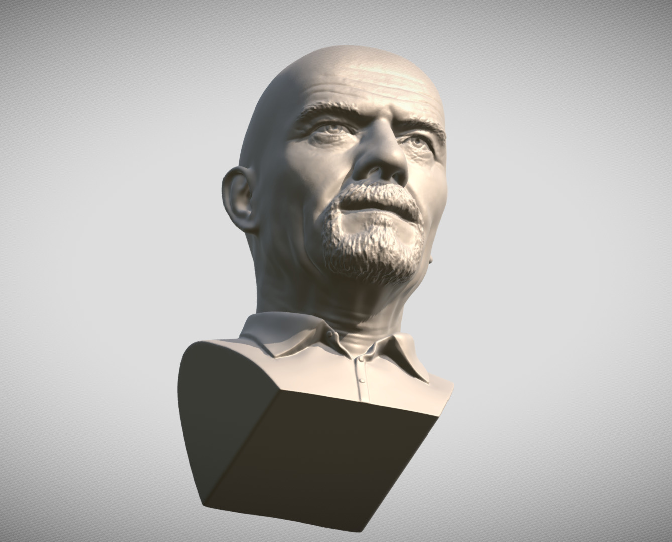 Walter White Bryan Cranston Breaking Bad bust 3D print model_15
