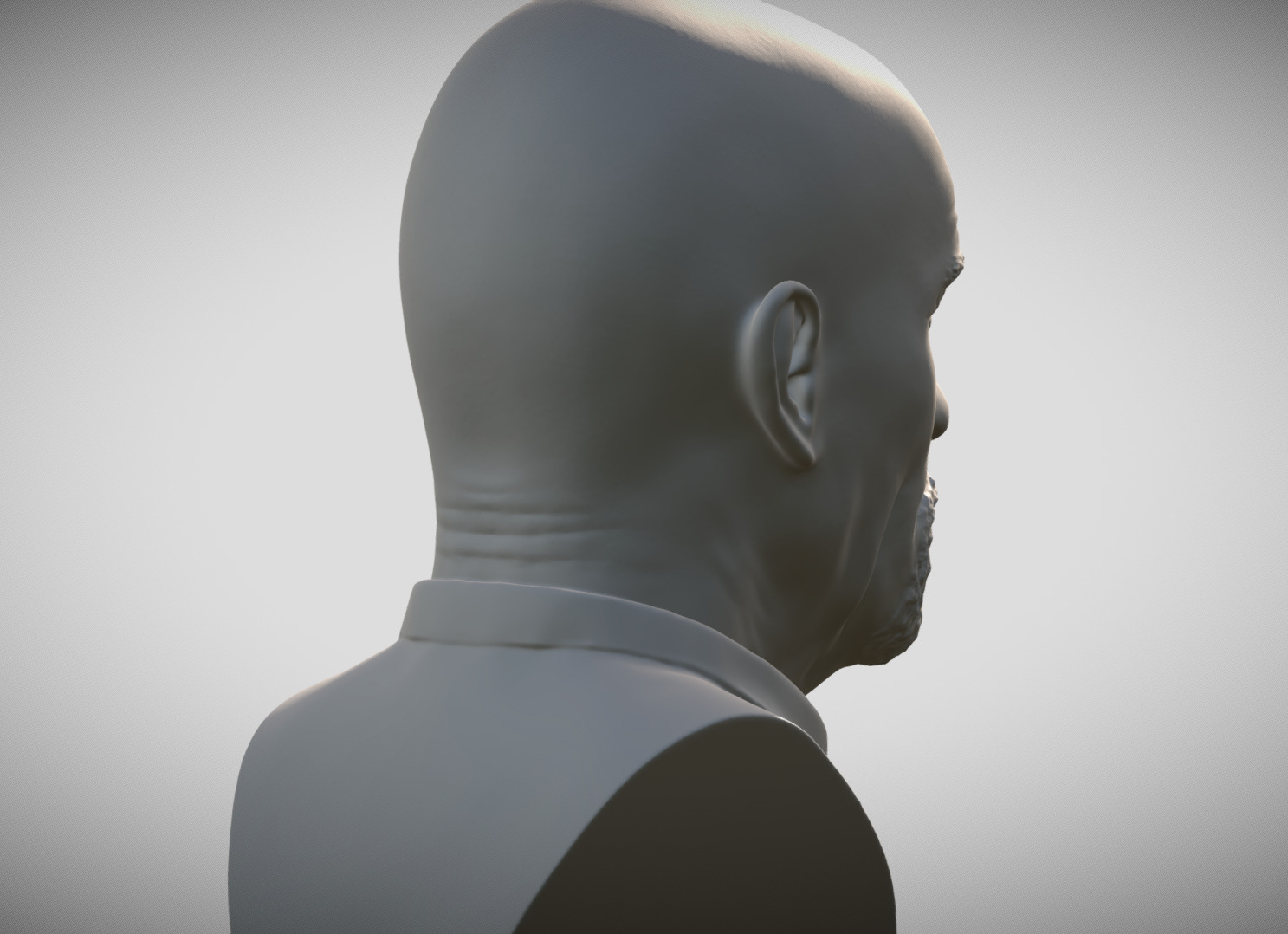 Walter White Bryan Cranston Breaking Bad bust 3D print model_6