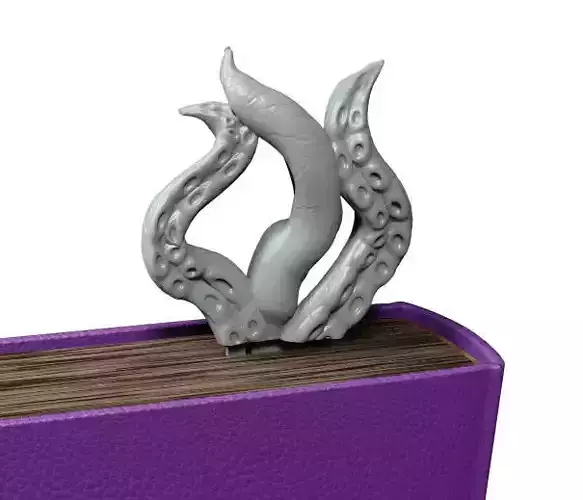 Tentacle Bookmark 3D print model