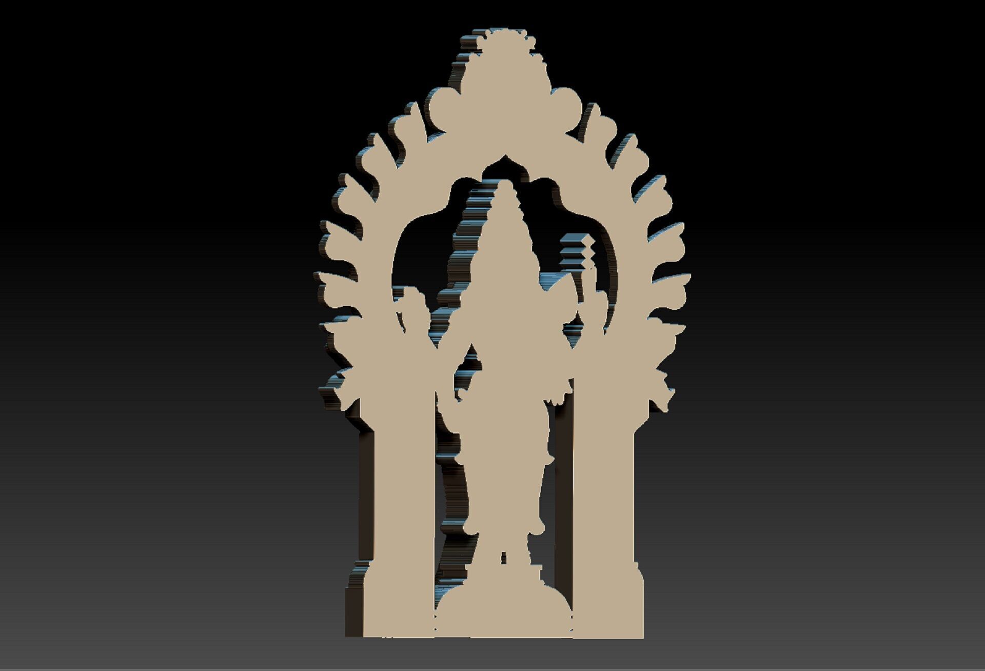 karthikeya pendant 3D print model_8