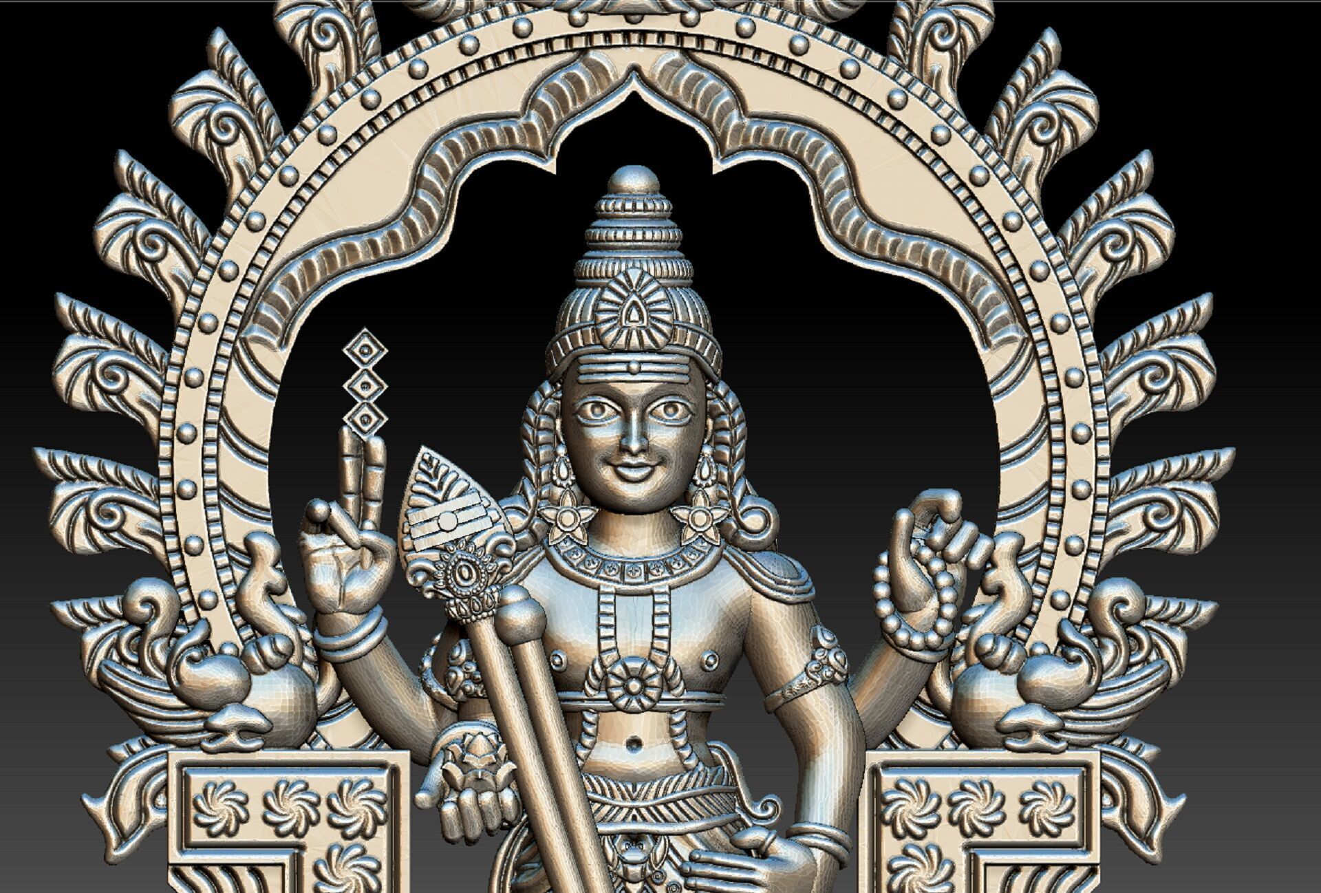 karthikeya pendant 3D print model_1