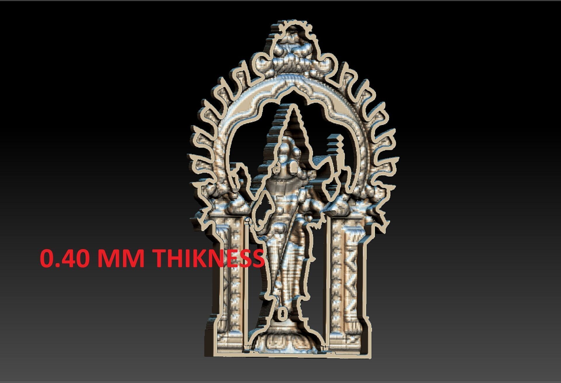 karthikeya pendant 3D print model_4
