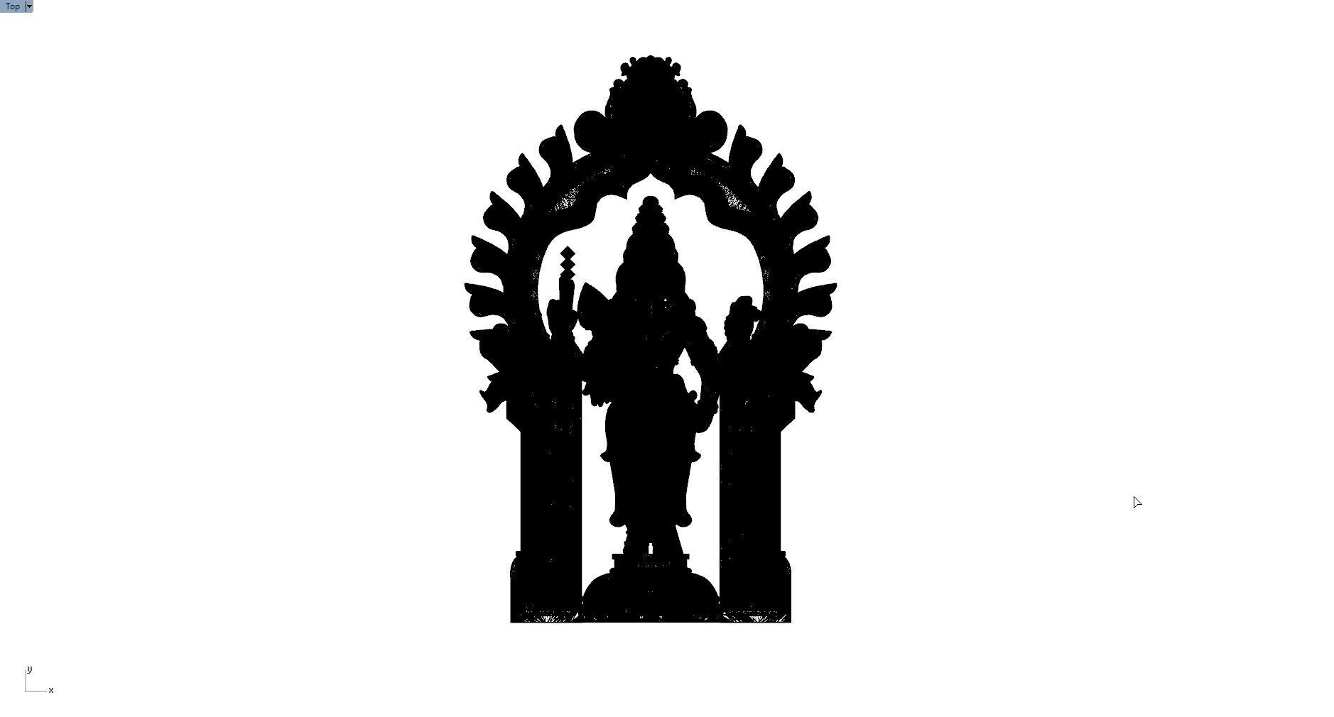 karthikeya pendant 3D print model_6