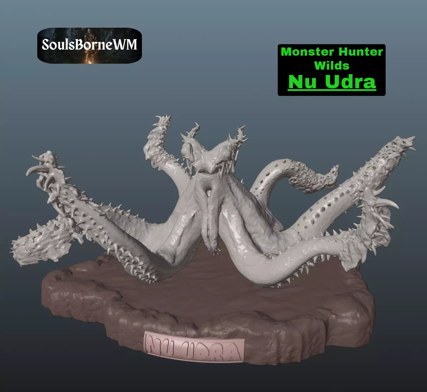 Monster Hunter Wilds Nu Udra 3D print model_0