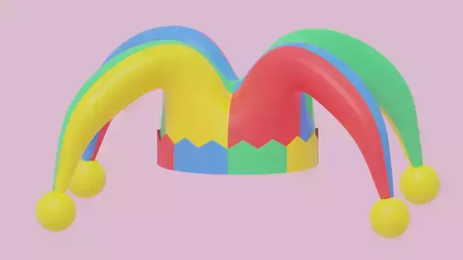 Cartoon Jester Hat