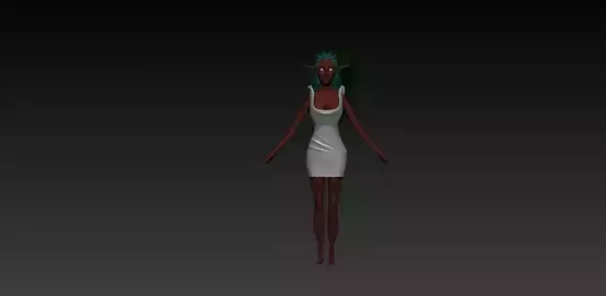 Jungle Elf Free 3D model
