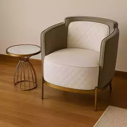 Lounge Chair with Side Table