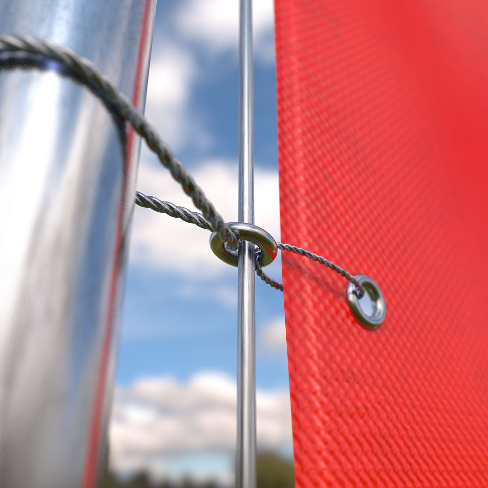 Flag Canada animated loop 3D model_3