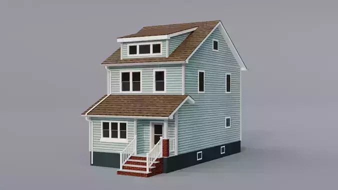 Low Poly House 25 Low-poly 3D model