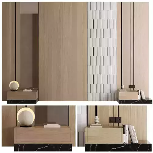 Headboard Wall Panel Composition 12