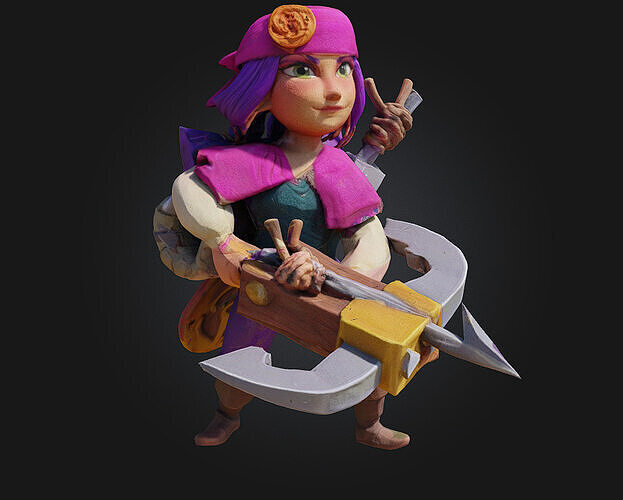 Pirate Archer 3D print model