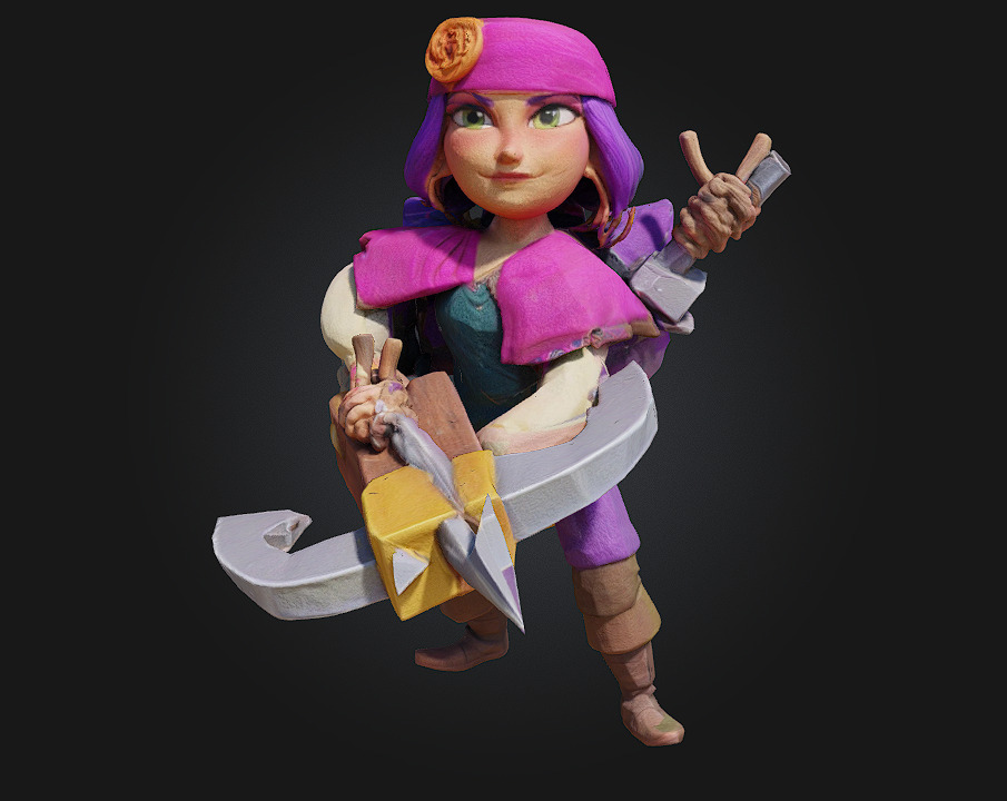 Pirate Archer 3D print model_1