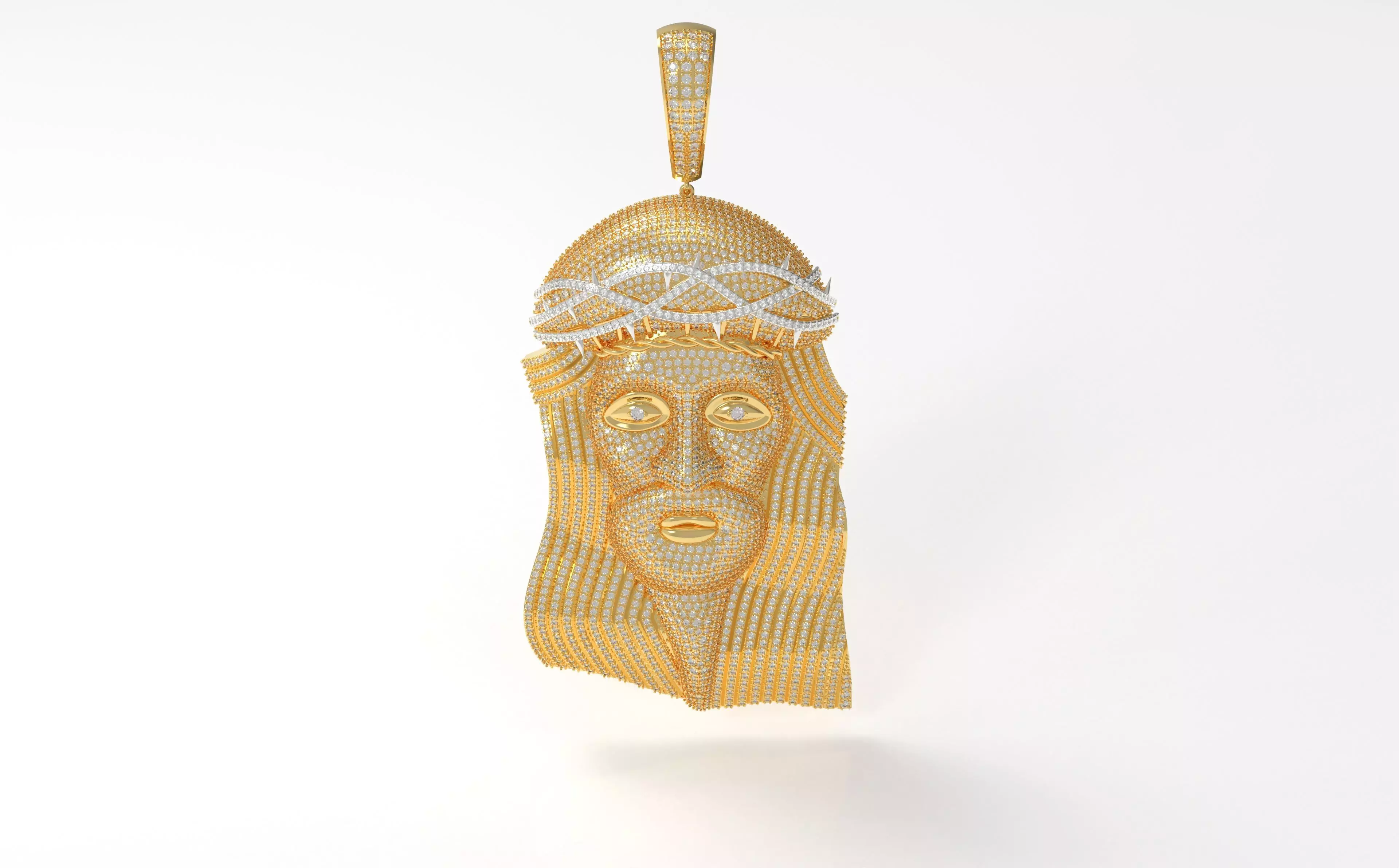 Jesus pendant  80 mm 3D print model 3D print model 3D print model_0