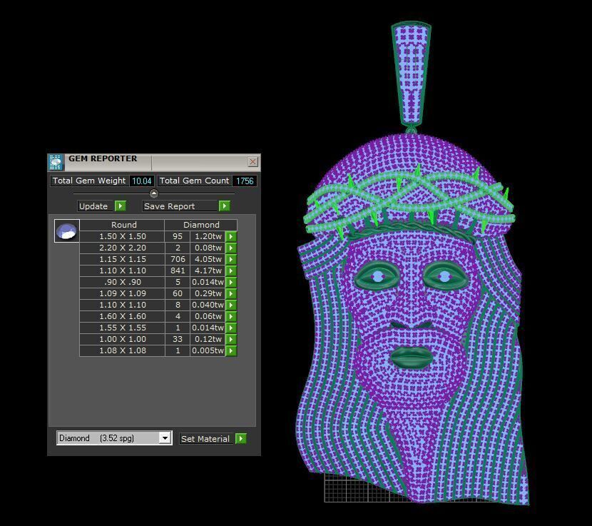 Jesus pendant  80 mm 3D print model 3D print model 3D print model_3