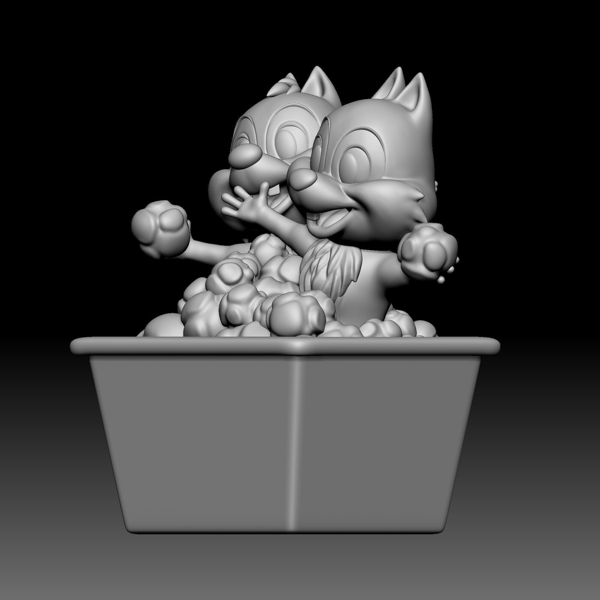 Chip and Dale - Disney - 010 3D print model_1