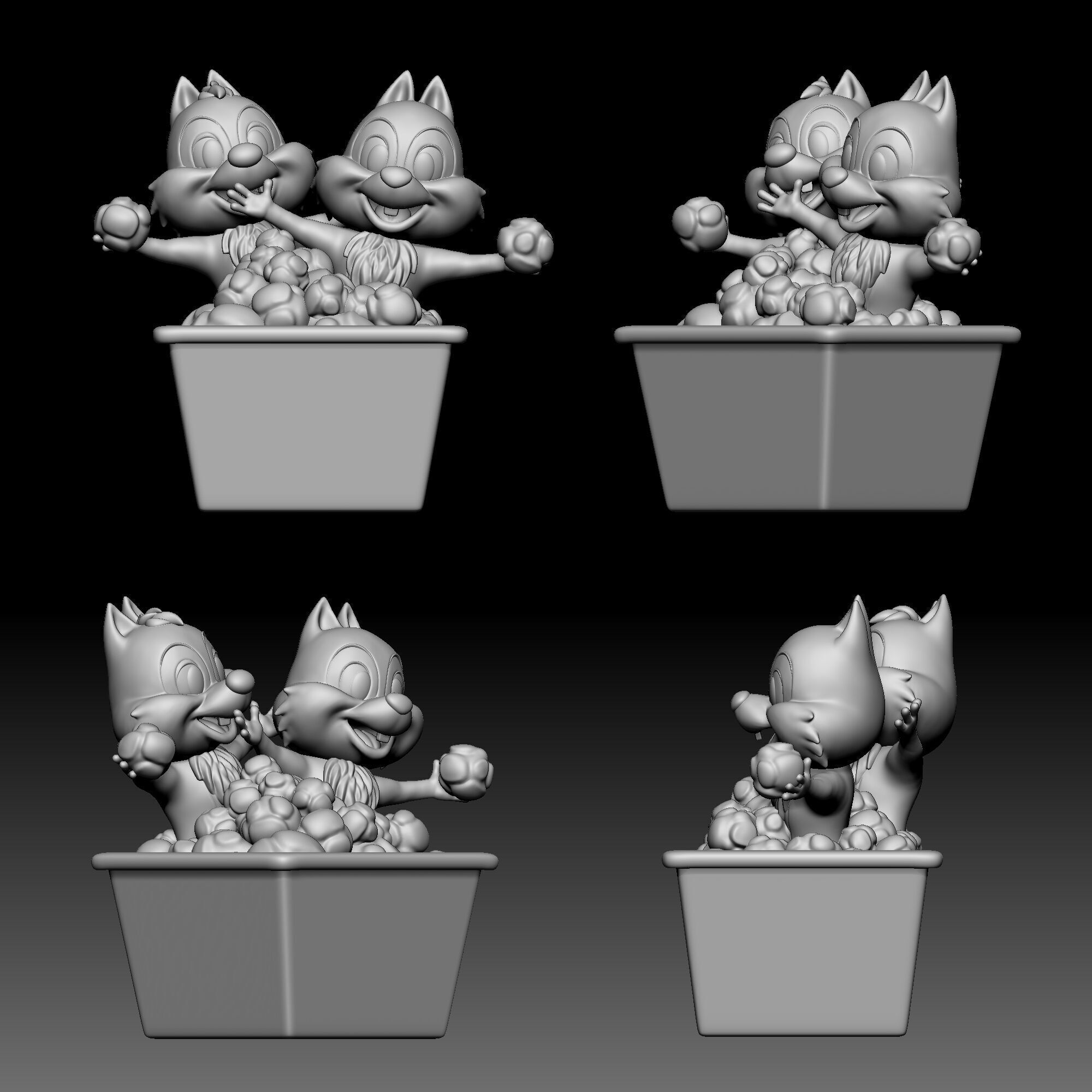 Chip and Dale - Disney - 010 3D print model_9