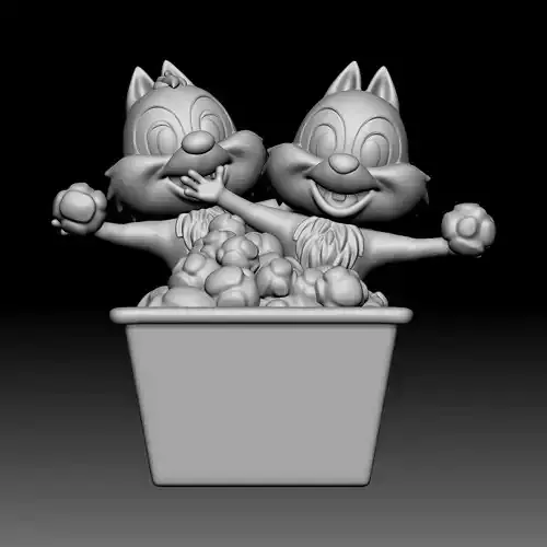 Chip and Dale - Disney - 010 3D print model