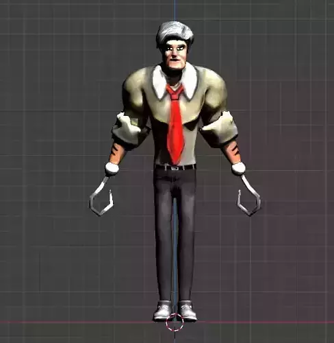 Hook man 3d Low-poly 3D model