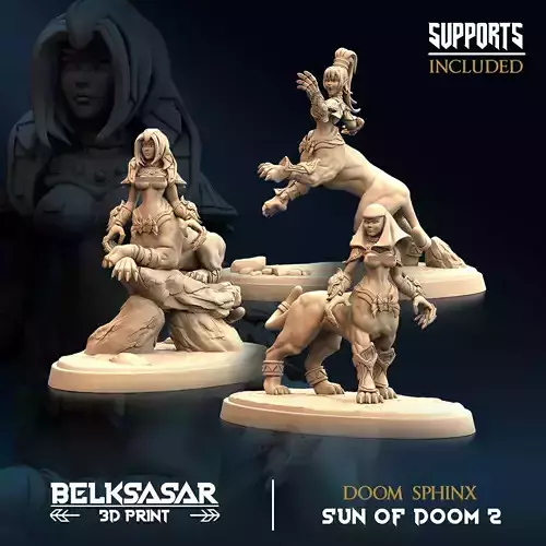 Doom Sphinx Nude Set x3