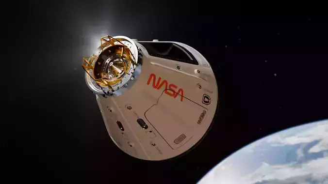 REALISTIC SPACE CARAFT CAPSULE 3D model