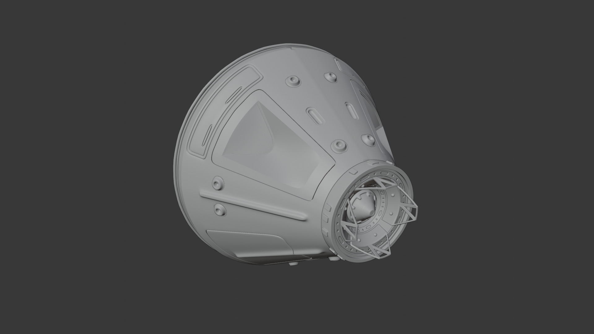 REALISTIC SPACE CARAFT CAPSULE 3D model_2