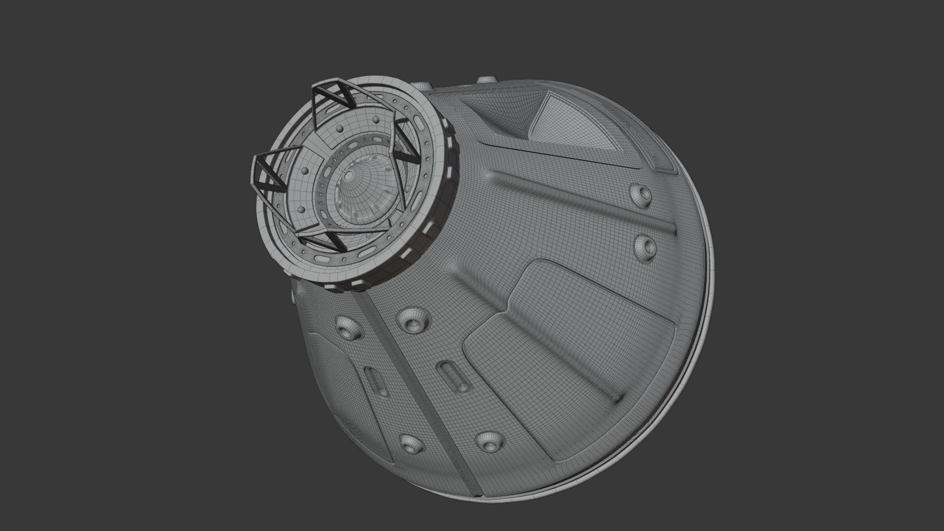 REALISTIC SPACE CARAFT CAPSULE 3D model_5
