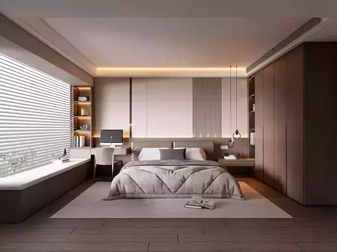 Italian bedroom 14 3D model