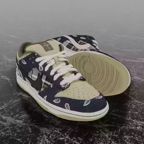 TRAVIS SCOTT X NIKE SB DUNK LOW JACKBOYS 3D SHOES