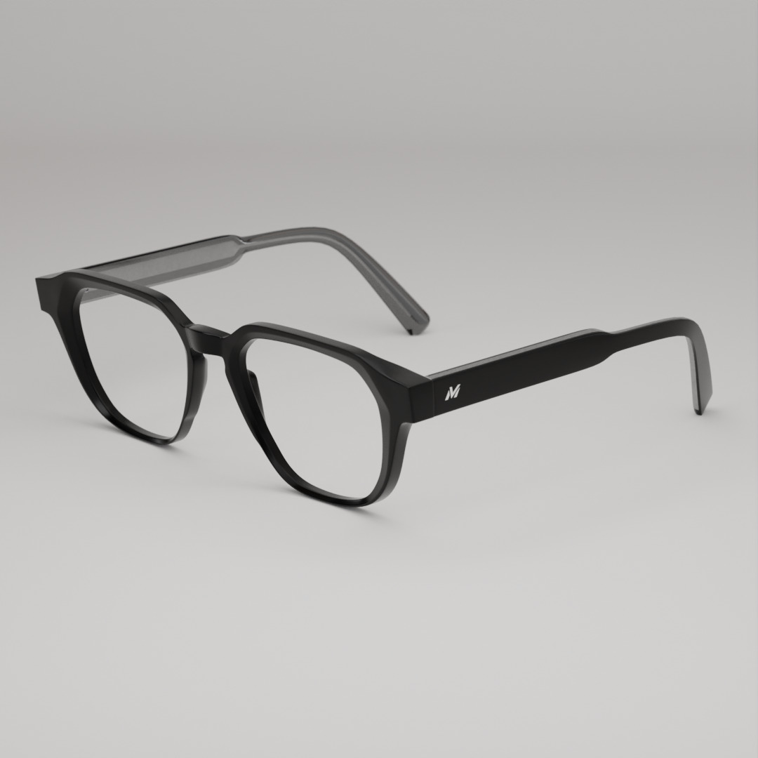 Modern Frame Eyewear 3D model_1