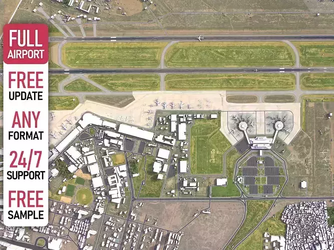 Karachi - Jinnah Airport - 3D Model