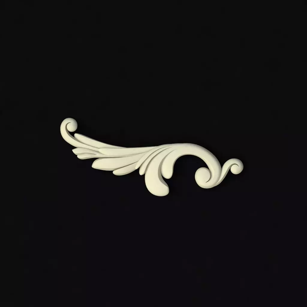 Central decor ornament for furniture Free 3D model