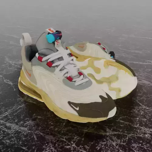 TRAVIS SCOTT X NIKE AIR MAX 270 CACTUS 3D SHOES