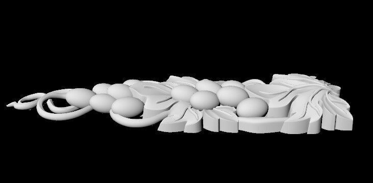 Central decor ornament for furniture 3D model_3