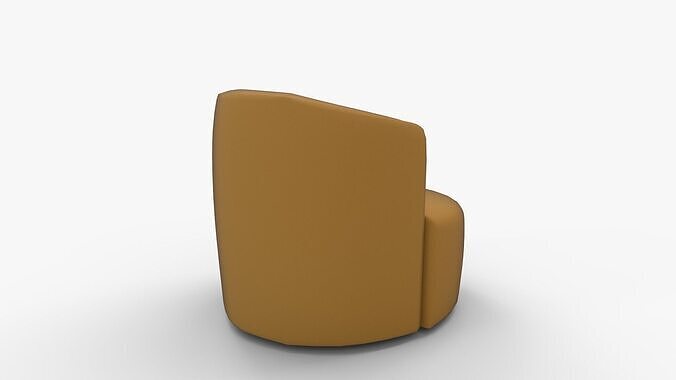 Rue Swivel Chair Citronella Velvet 3D model 3