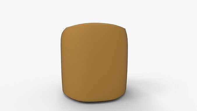 Rue Swivel Chair Citronella Velvet 3D model 4