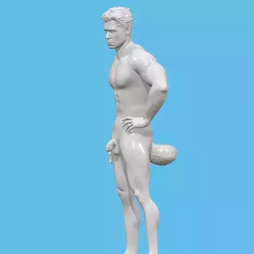 men in chastity case with tai buttplug