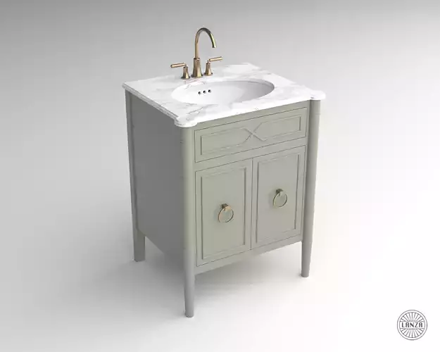 Faux Bamboo Bath Vanity 01