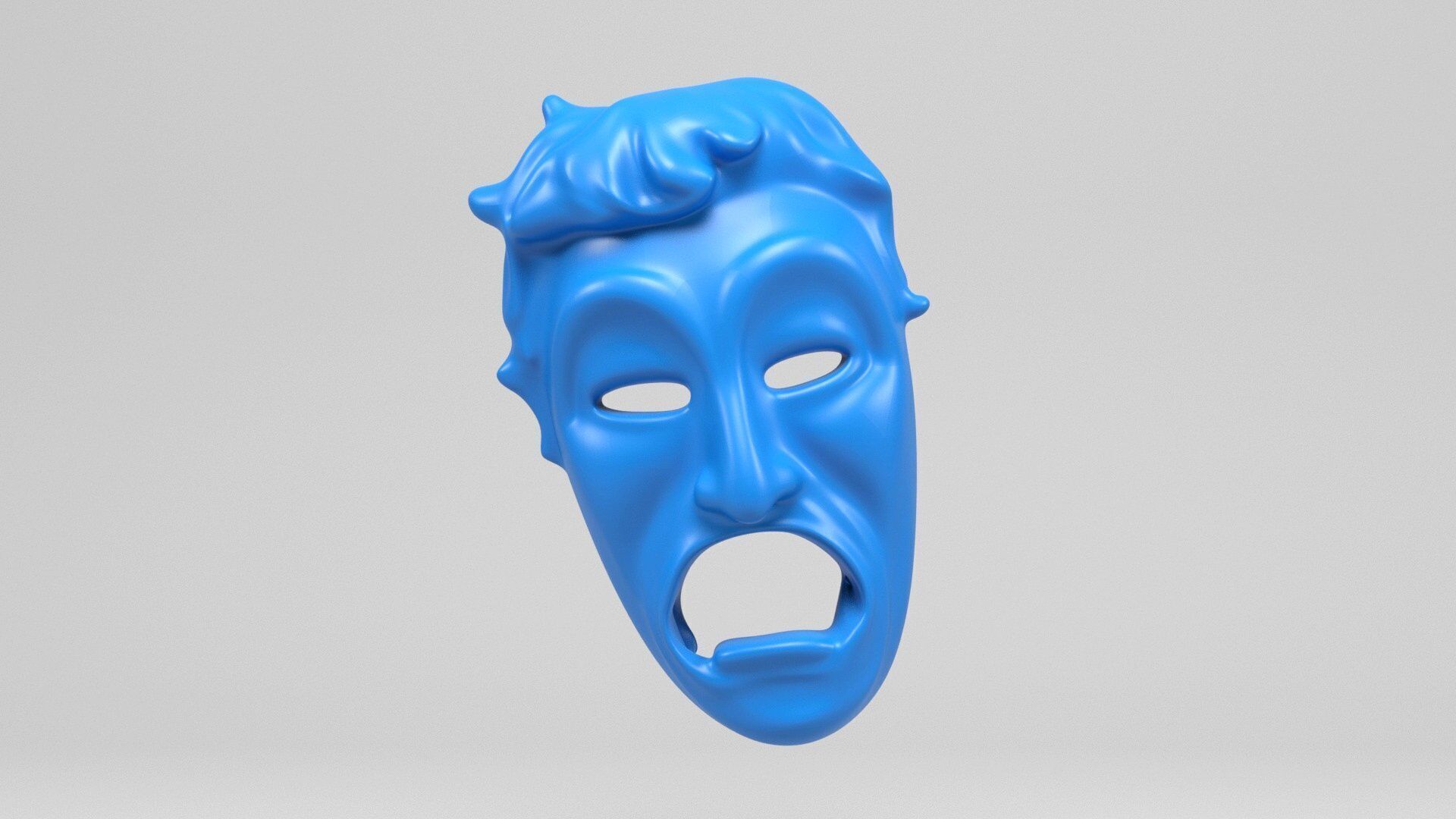 Greek masks 3D print model_5
