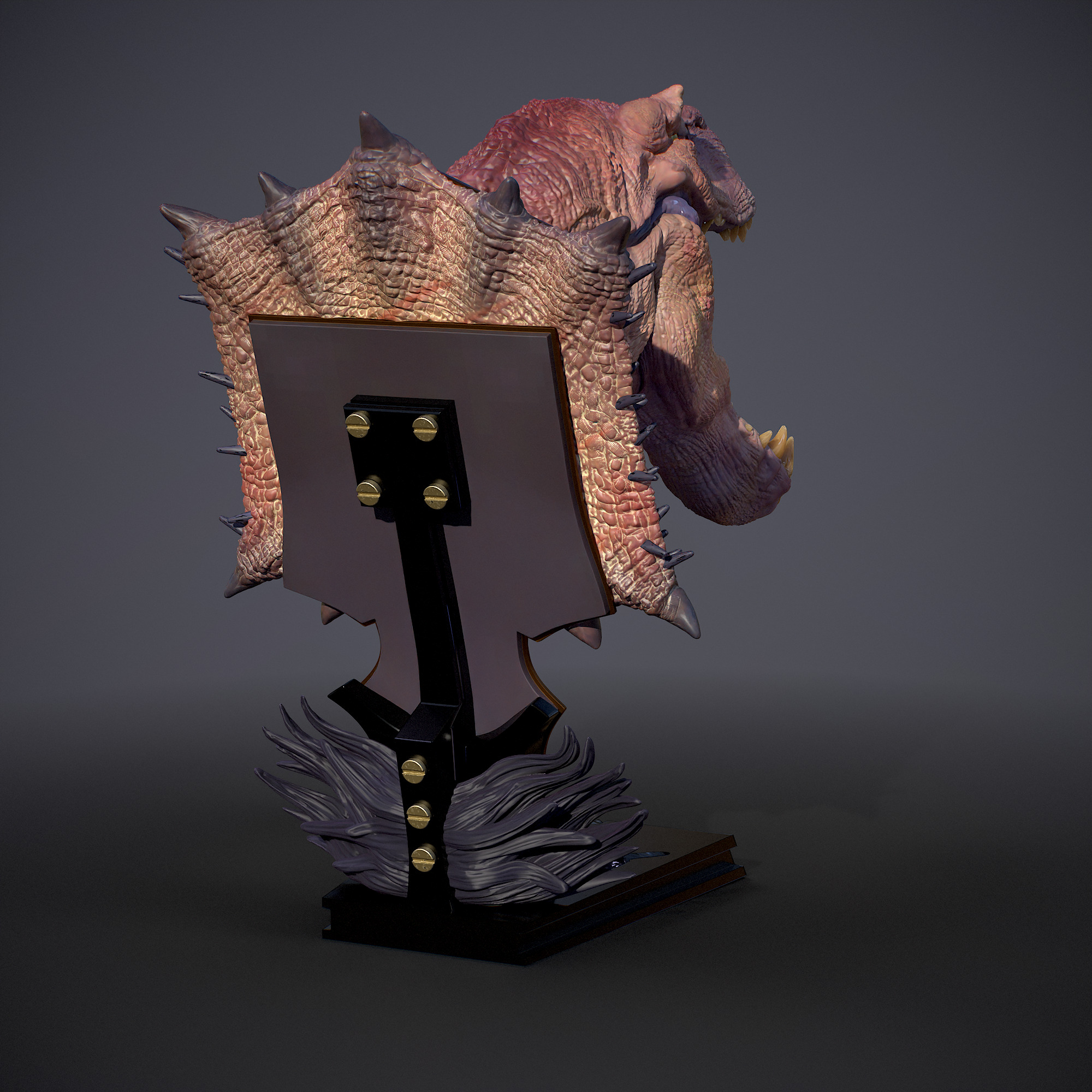 Anjanath Bust - Monster Hunter 1-10 Scale 3D print model_6