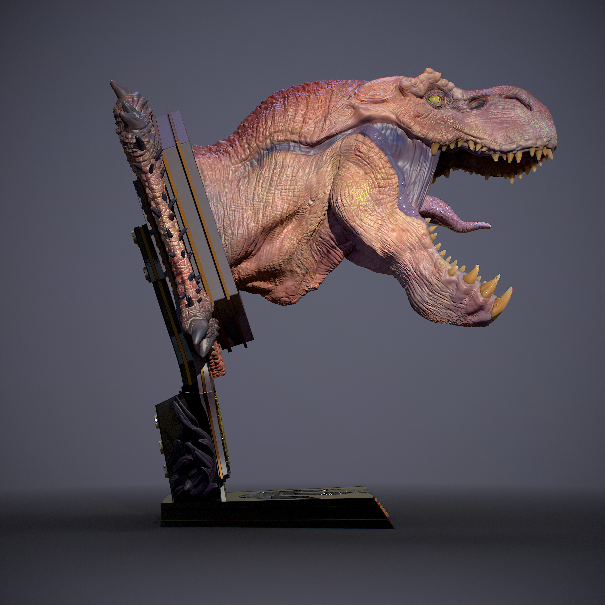 Anjanath Bust - Monster Hunter 1-10 Scale 3D print model_5