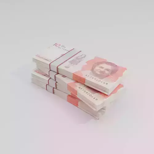 10 mil Pesos Colombian Currency Low-poly 3D model