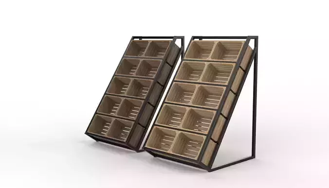 Wooden Display Stand  3D model