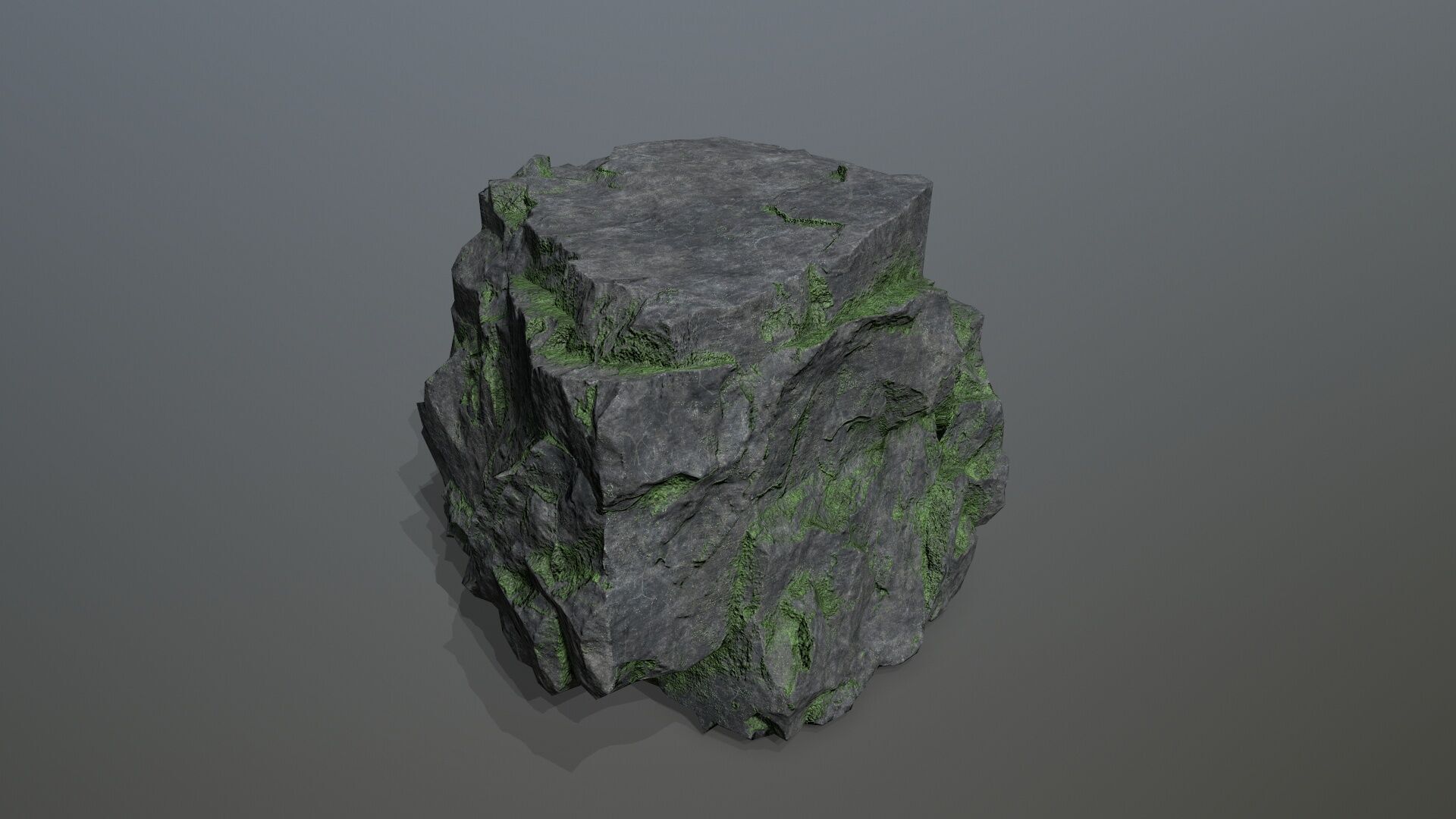 cliff rocks Low-poly 3D model_9